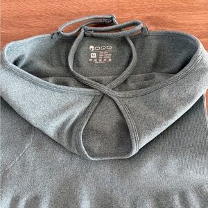 OQQ Chic Sleeveless Blue Romper